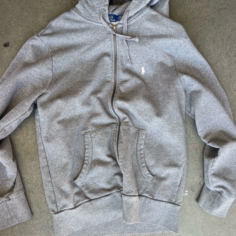 Polo by Ralph Lauren Gray Zip Up Sweater